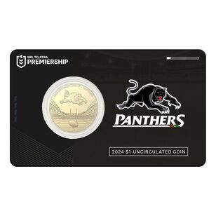 NRL Penrith Panthers $1 Team Coin in Card