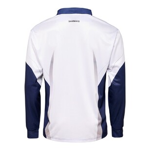 Shimano Men's Quickfire Polo Long Sleeve Fishing Shirt Kingfish M