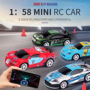 Mini Racer Remote Control Cars Mini Race 2.4 G RC Can Car with Remote Control and App Control Red