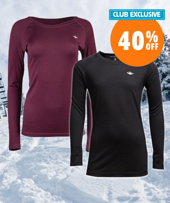 CLUB EXCLUSIVE 40% Off All Thermals By Mountain Designs
