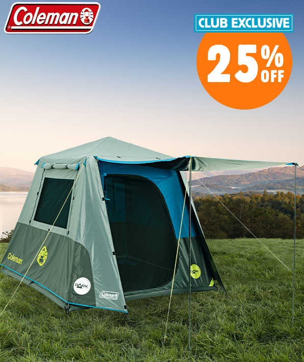 25% off All Tents by Coleman