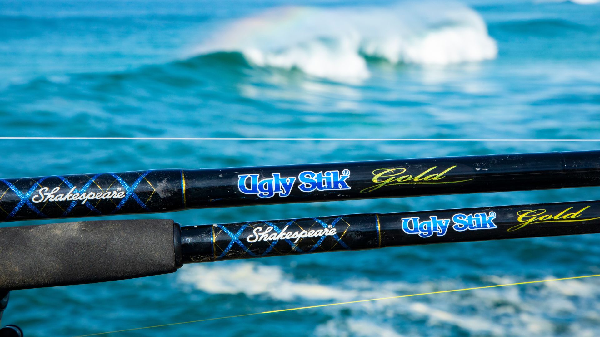 Close up of Ugly Stik Gold Shakespeare Rod