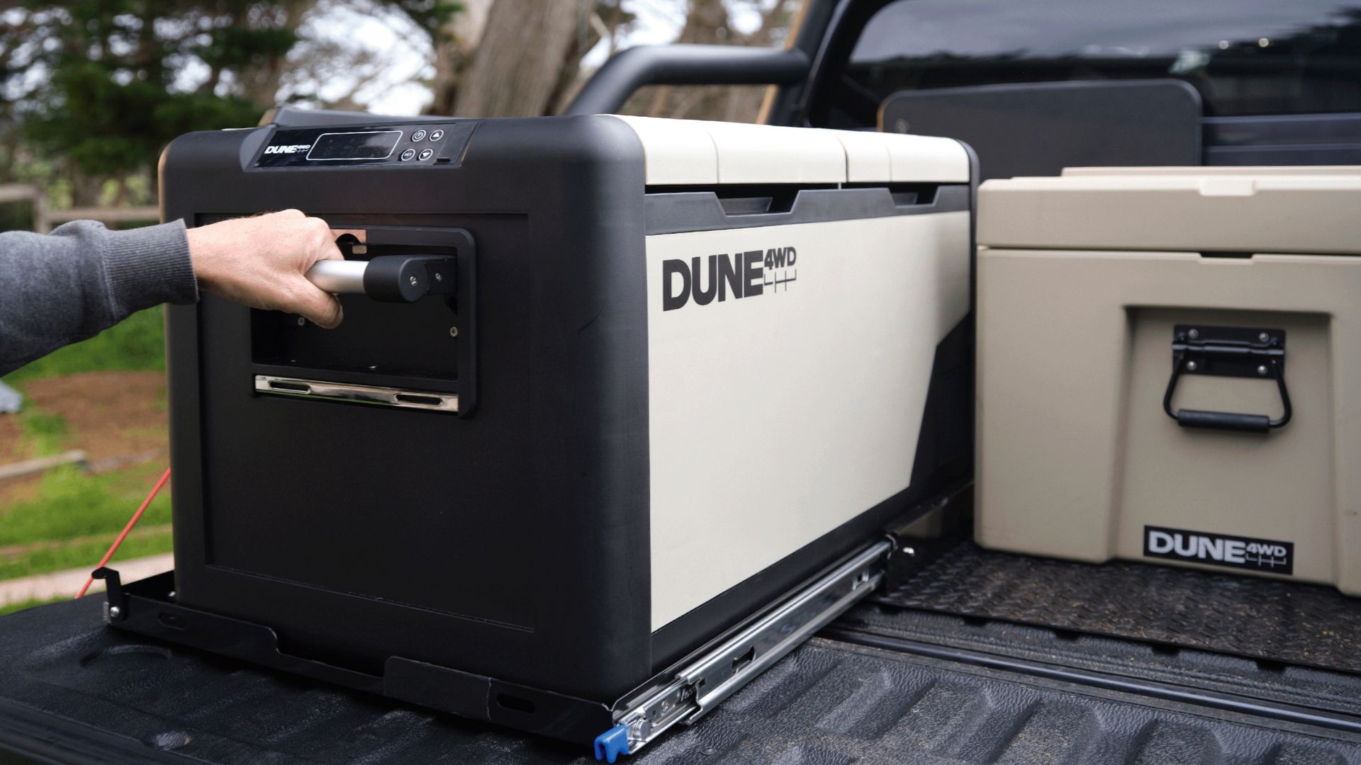 The new Dune 4WD 45L and 75L Fridge/Freezers can be connected to a Bluetooth app